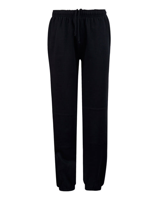 Kid's fleecy trackpants with Zip, Cuffs and knee padding