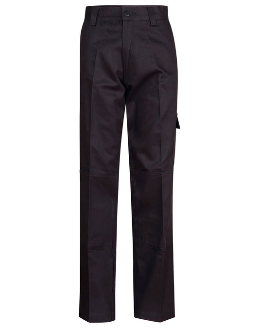 Men's Cotton Drill Pre-shrunk Cargo Pants With Knee Pads