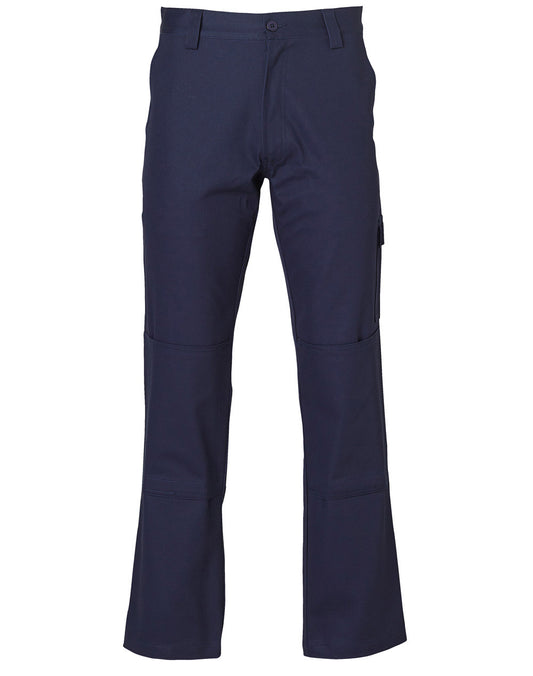 Men's Cotton Drill Pre-shrunk Cargo Pants With Knee Pads