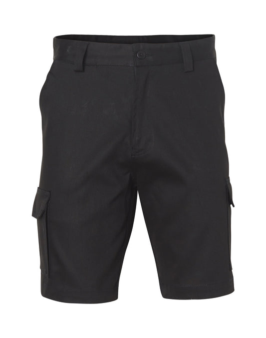 mens hvy cotton pre-shr drill short