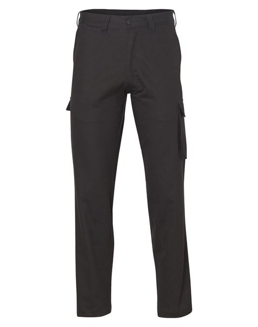 drill pant pockets on leg / stout fit